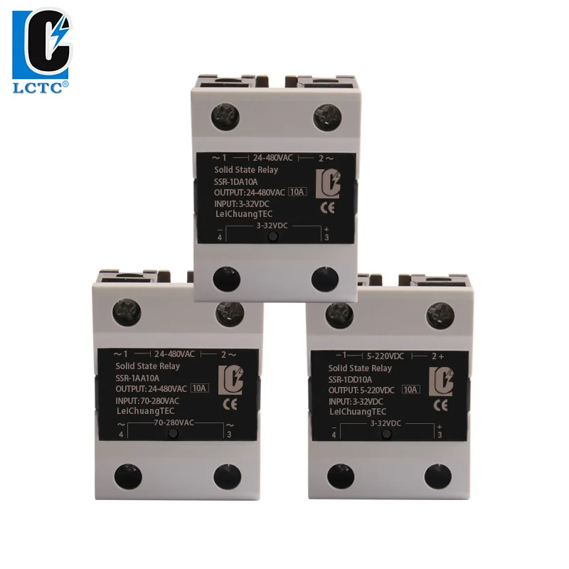 LC SSR DA AA DD 10A 25A 40A 60A 80A 100A 120A High Quality Single Phase Solid State Relay DC-AC AC-AC Control Free Shipping |