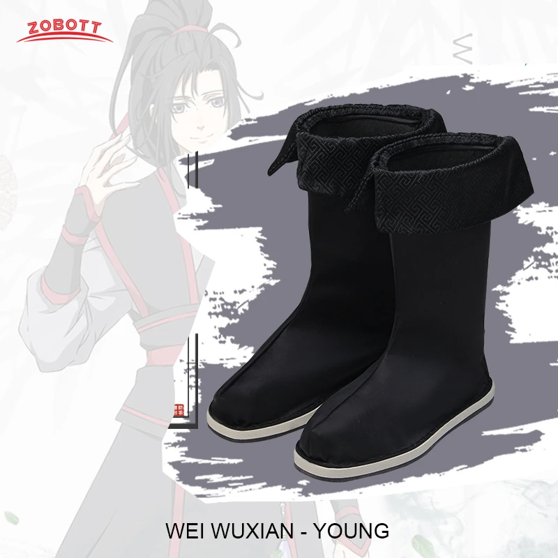 Wei Wu Xian Young Mo Xuan Yu Shoes Dao Zu Shi аниме Grandmaster of Demonic Culture косплей костюм черная обувь |