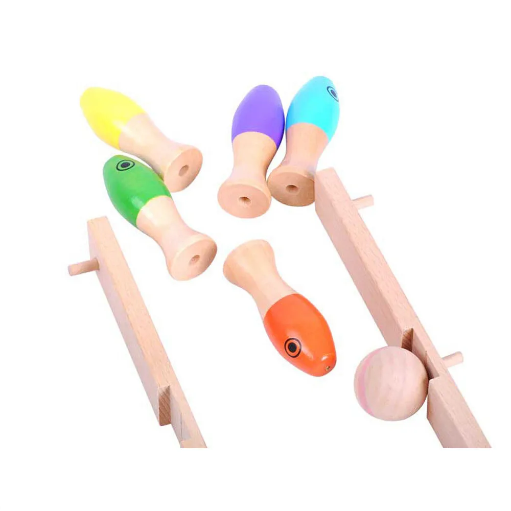 Деревянный детский игрушки магнитная игра рыбалка настольная головоломка 9