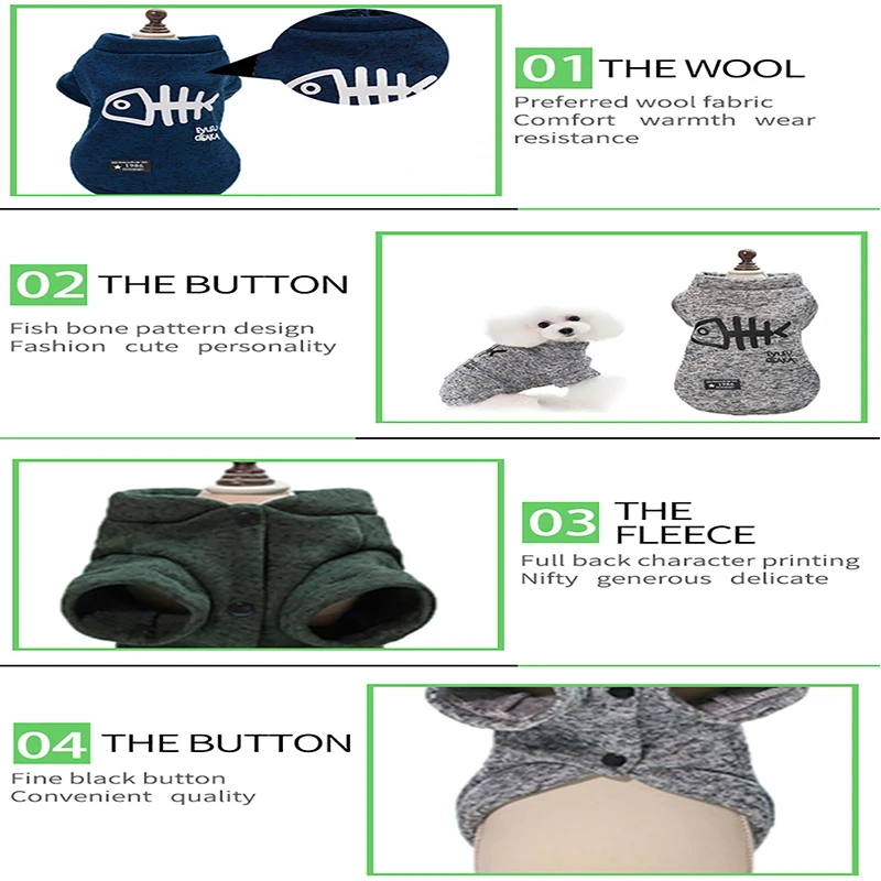 S XXL собака одежда теплые детские штаны Пижама для собак утолщенные Кофты детей