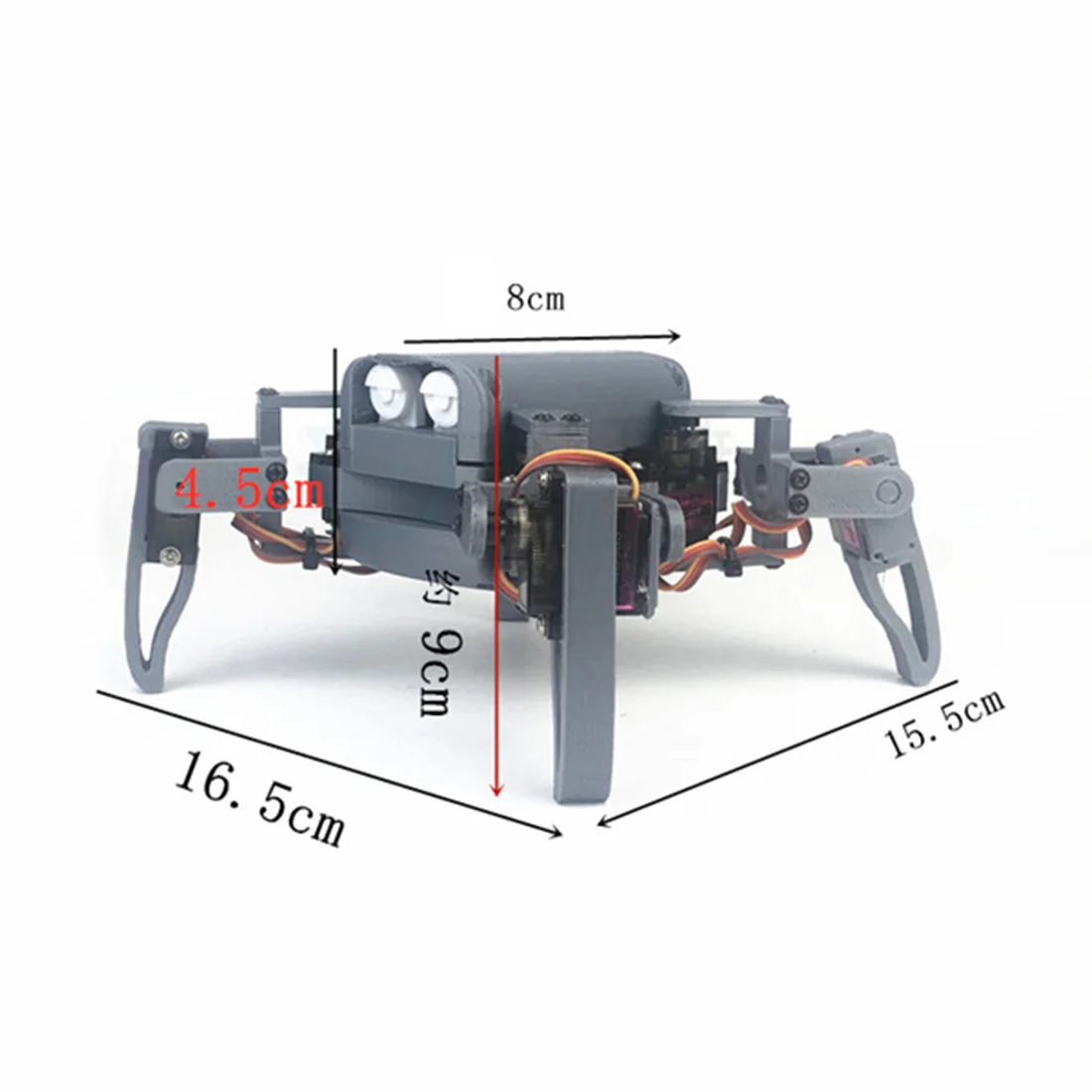 

DIY Programmable Four-legged Spider Education WIFI Phone Can Control Robot Kit for Nodemcu