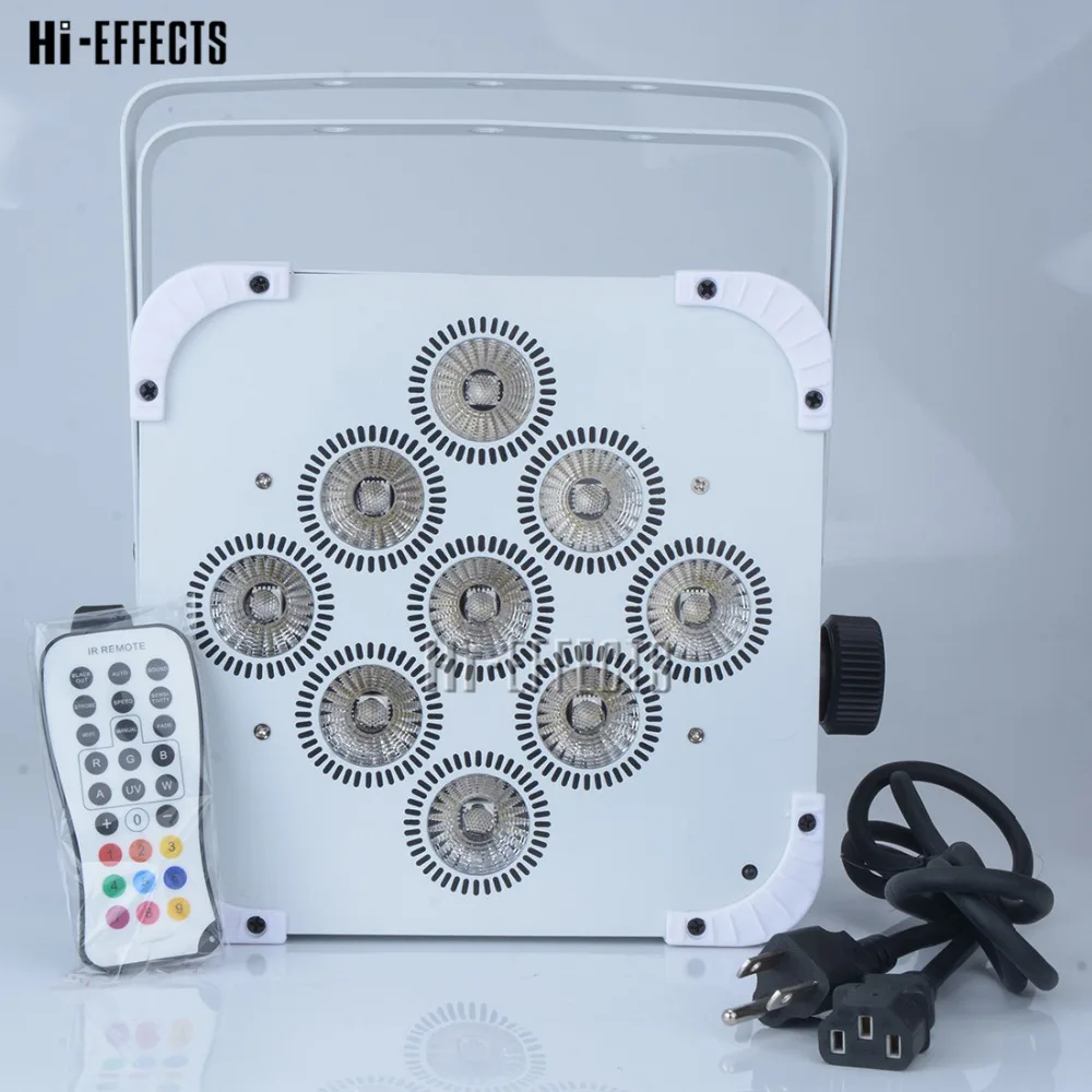 6 шт./лот, 9*18 Вт, RGBWA+ UV, 6в1, высокая яркость, светодиодный светильник, Wi-Fi, пульт дистанционного управления, для диджея, ночного клуба, вечерние украшения