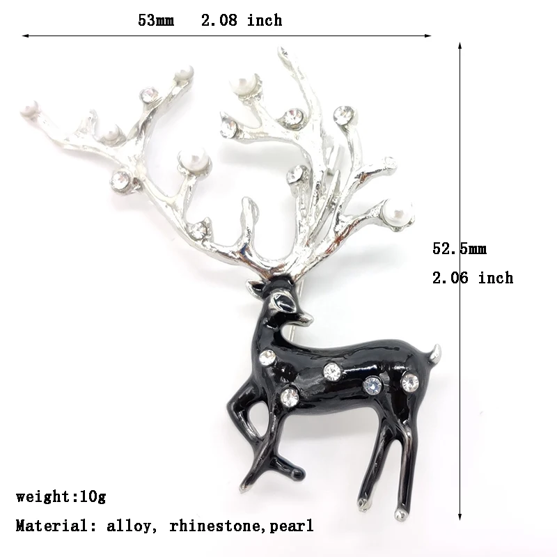

PD BROOCH European and American Christmas Brooch Elk Brooch Brooch Christmas Gift Brooches Brooch for Women Jewelry