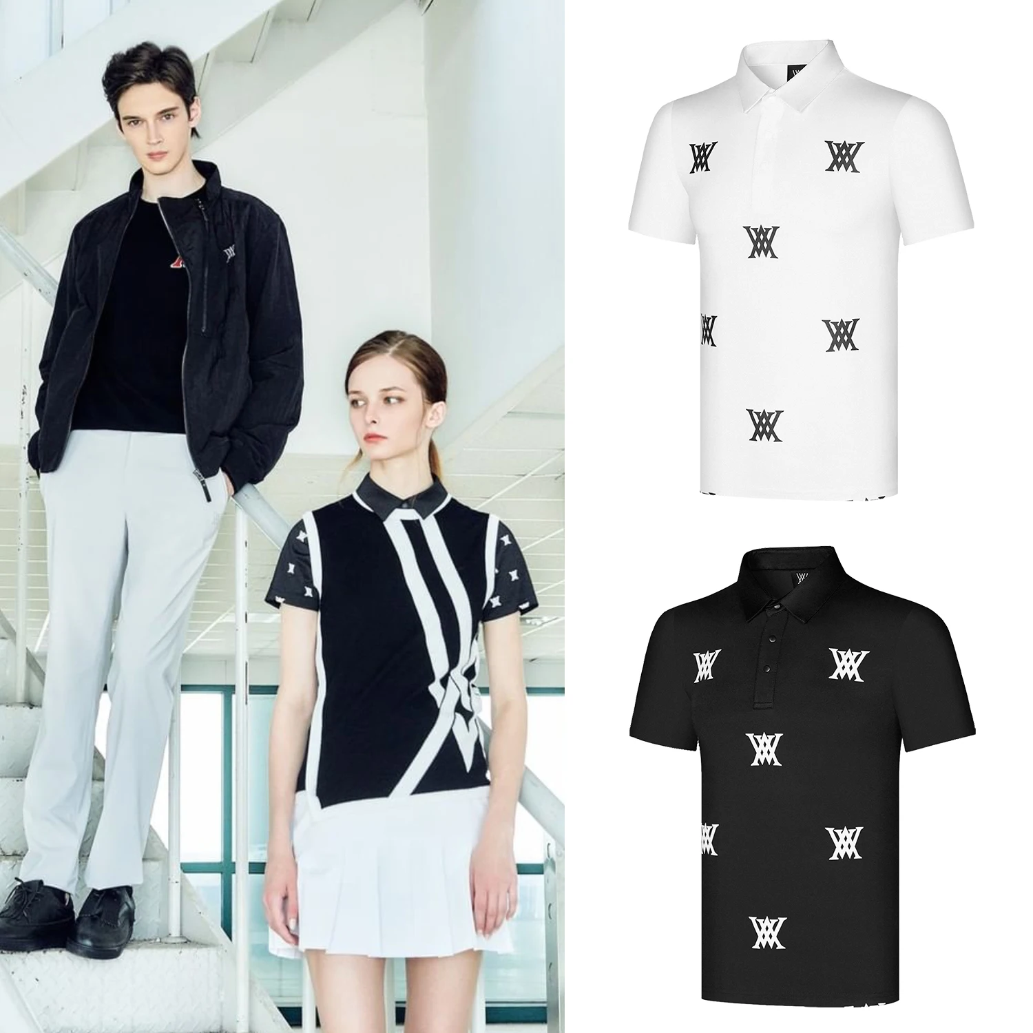 

Мужская одежда Golof, Новинка лета 2022, эластичные быстросохнущие рубашки-поло для гольфа с короткими рукавами, спортивная мужская одежда