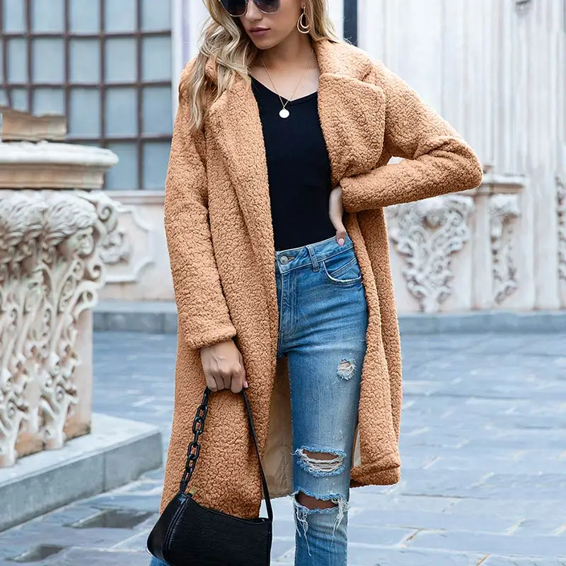 

2021 Autumn Winter parkas Woman Faux Fur Coats Women Warm Ladies Fur Teddy Jacket Female Outwears Plush Teddy Coat Plus Size