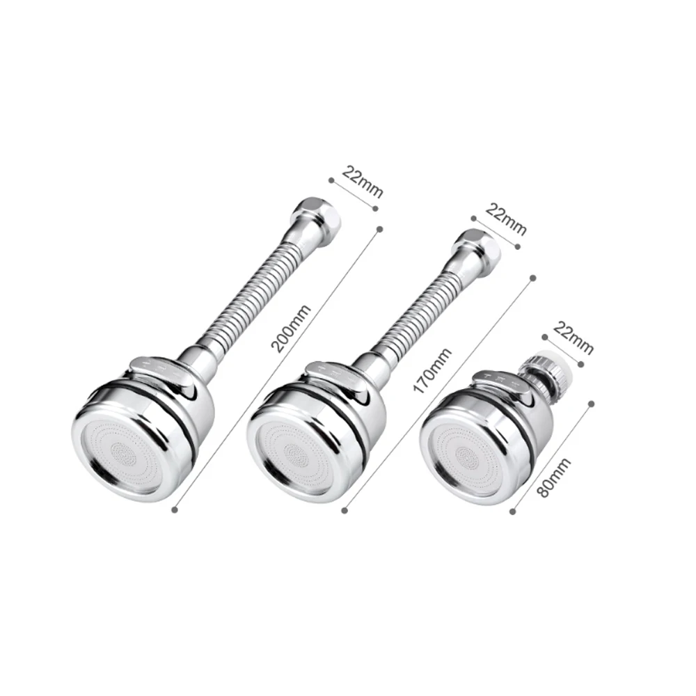 

Kitchen Faucet High Pressure Extender Rotatable Faucet Aerator Water Saving Tap Nozzle Adapter Bathroom Sink Accessories Kitchen