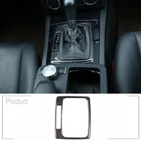 real carbon fiber for mercedes benz c class w204 2007 2013 car interior gear shift panel frame stickers for left hand drive part
