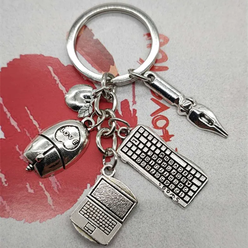 Новинка модная Очаровательная Клавиатура для ноутбука мыши брелок модный сделай