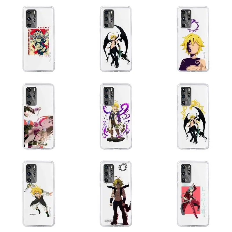 

anime seven deadly sins Phone Case For Huawei P40 P30 P20 Mate Honor 10i 30 20 i 10 40 8x 9x Pro Lite Transparent Cover