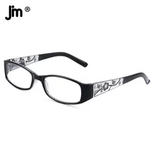 JM Vintage Spring Hinge Square Reading Glasses Women Thicken Arm Vintage Magnifier Presbyopic Diopter Glasses