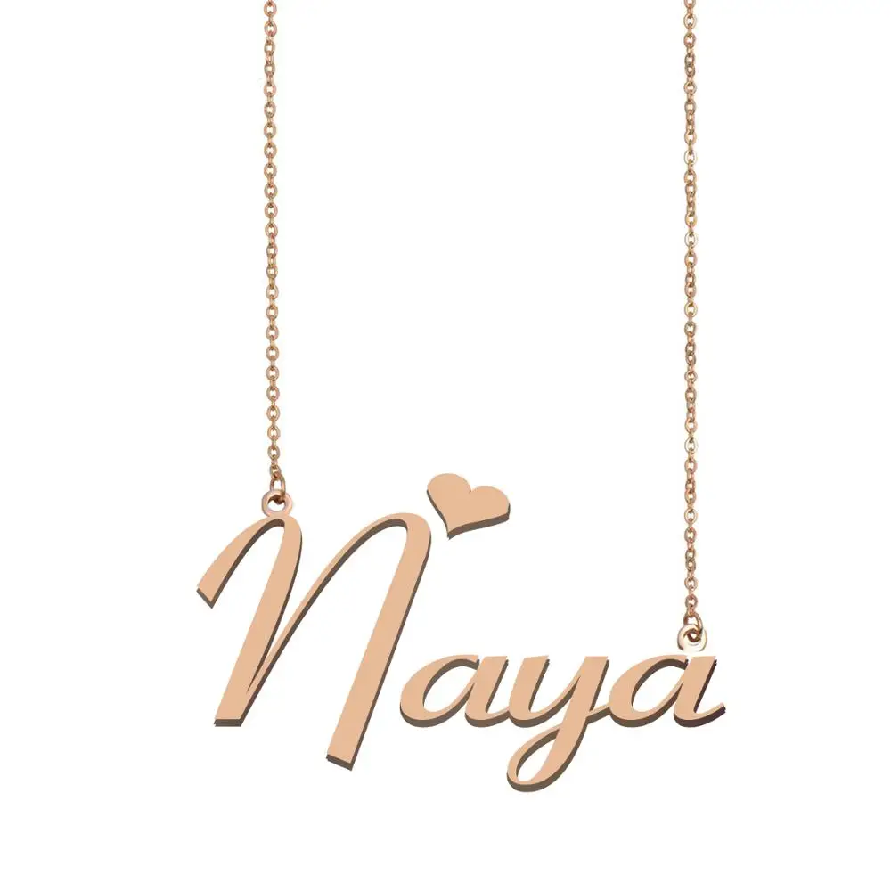 Женское колье Naya Name золотое ожерелье из нержавеющей стали подарок на день