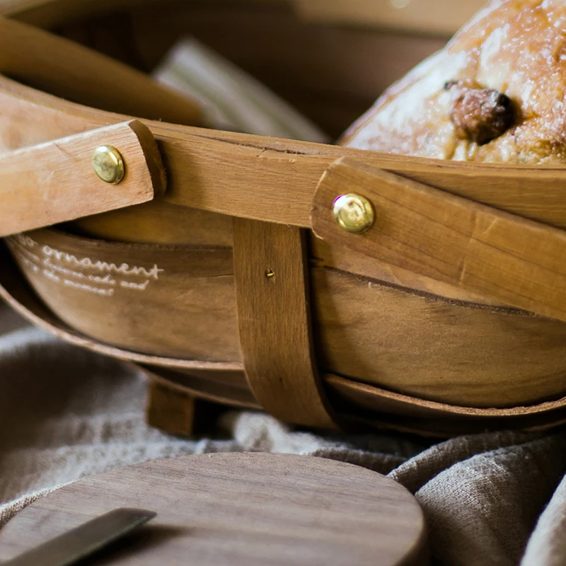 Деревянная корзина для еды домашнее украшение держатель демонстрации цветов