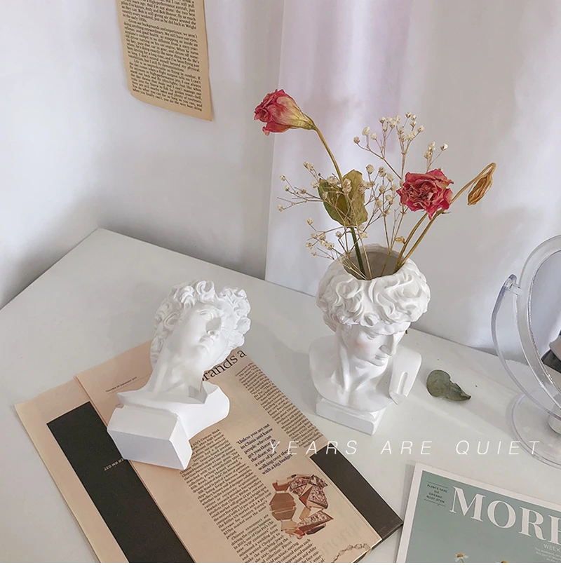 Греческой фигурка David головные портреты бюст мини гипсовая статуя Скульптура