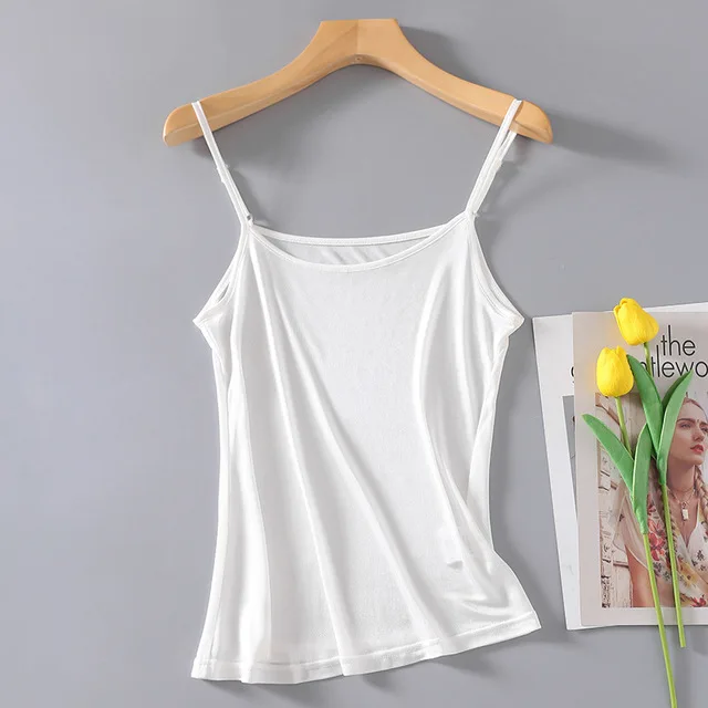 Женский топ из 30% натурального шелка 70% вискоза Тонкий Топ жилет одежда для сна с