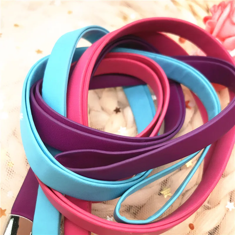 Карамельные цвета PU ремешок для шеи ремешки бирки ключей удостоверения личности