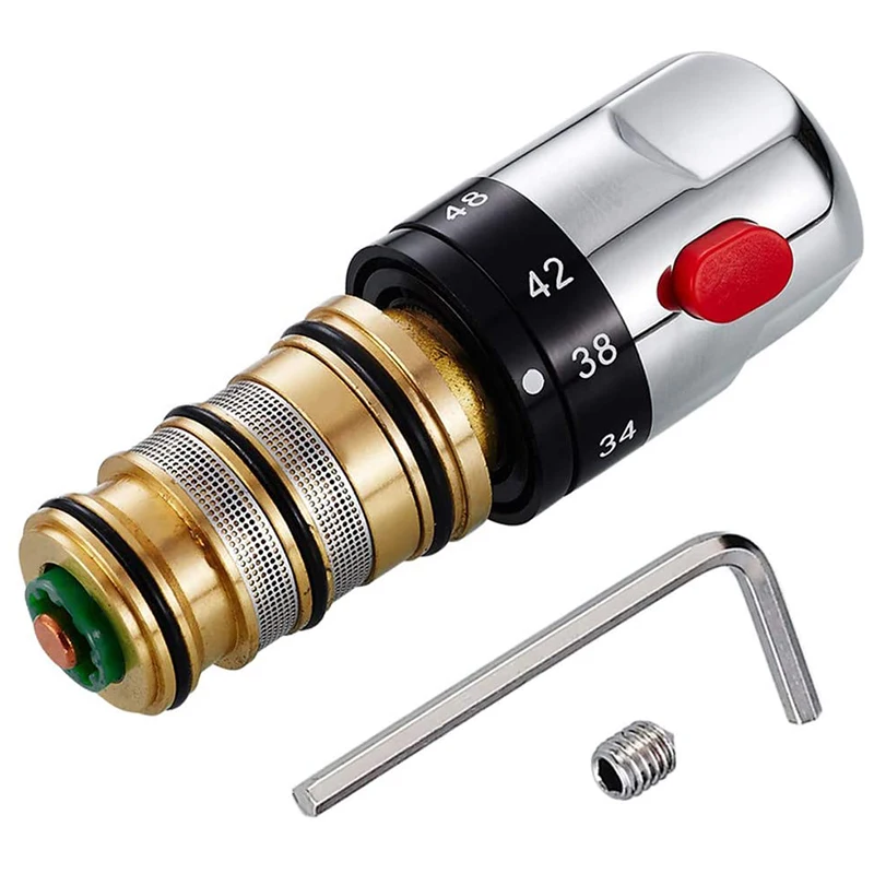 

Термостатический смесительный клапан для воды, смесительный клапан из твердой латуни и меди с контролем температуры, фитинги для крана