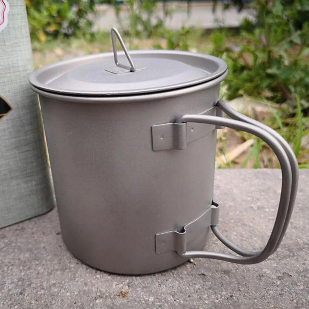 400 мл титановая чашка кружка горшки посуда для кемпинга пикника воды кофе чая с