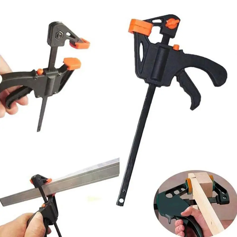 

4 Inch 2/3/4/5/10Pcs Woodworking Work Bar F Clamp Clip Set Hard Grip Quick Ratchet Release DIY Carpentry Hand Tool Gadget