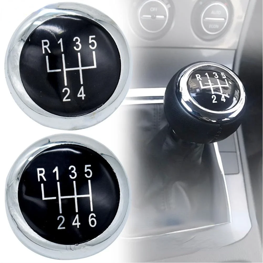 

Chrome 5/6 Speed Car Gear Knob Cap Cover for T5/T5.1 Van Gear Shift Head Decorative Cover Round Handball Cover