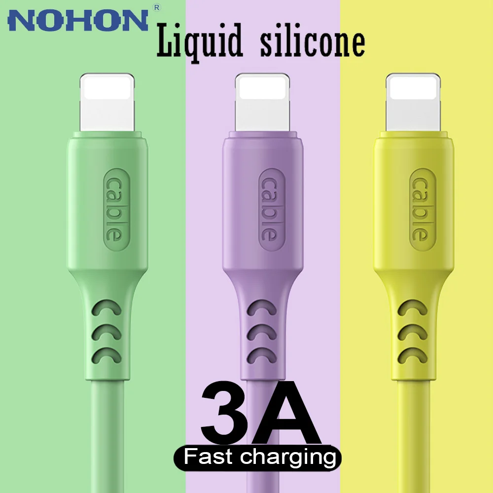 Cиликоновый кабель Micro USB Type C для iPhone 5 6 S 6S 7 8 Plus X 11 12 Pro Samsung A51 Xiaomi Huawei iOS Android Шнур