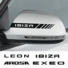 Накладка на зеркало заднего вида автомобиля наклейки для Seat Leon Ibiza Alhambra Altea Arona Arosa Ateca Cordoba Exeo Mii Tarraco Toledo