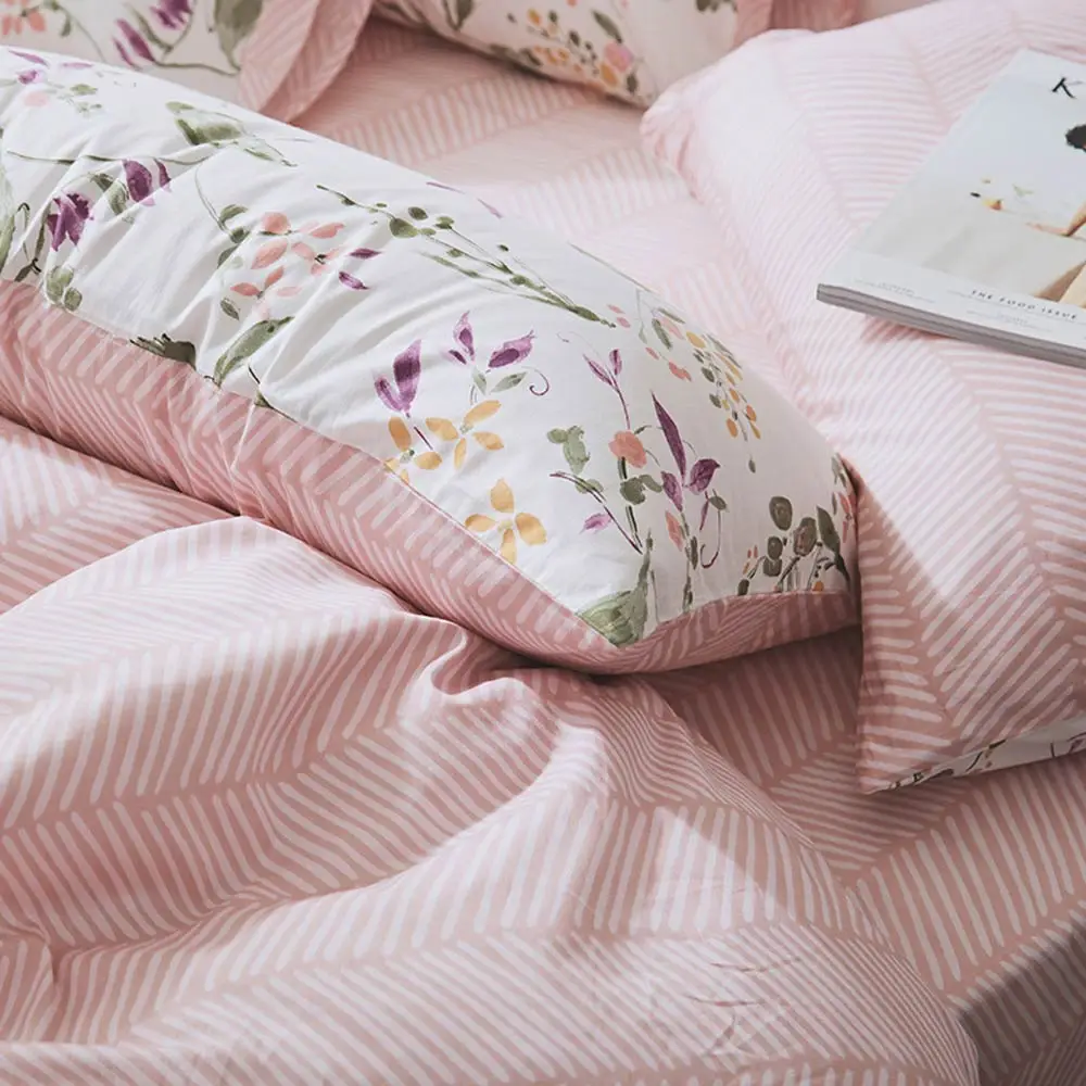 

Pastoral Cotton Bedding Set Single Double Size Colorful Printing Bed Linen