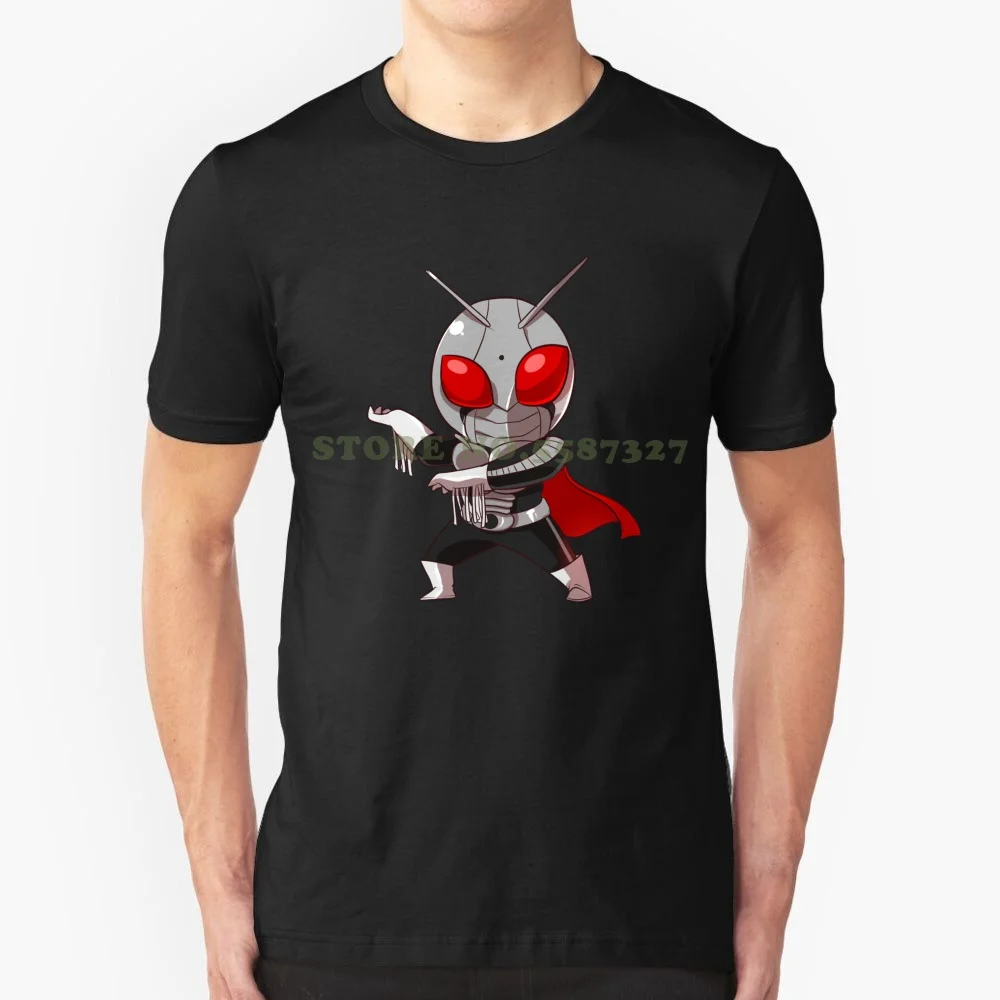 

Showa Rider Super - Chibi Cool Design Trendy T-Shirt Tee Kamen Rider Super Tokusatsu Toku Kaiju Monster Hero Comic Manga Anime