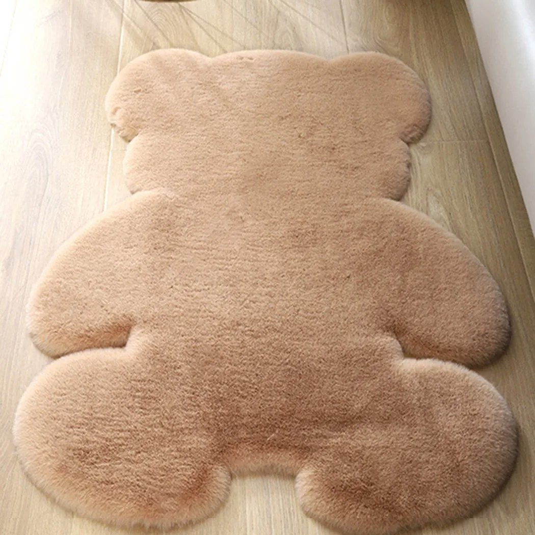 

Bear Rug Super Soft Carpet Modern Living Room Bedroom Antiskid Mat Fluffy Floor Carpets Decor Rugs Children Doormat Velvet Mat