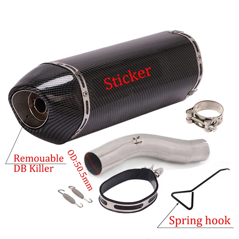 Слипоны для SUZUKI GSXR 600 750 GSXR600 GSXR750 K8 K9 L1 2008 - 2010 2009 глушитель выхлопной трубы