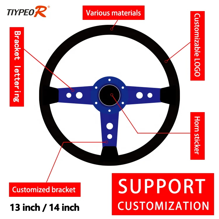 

Universal Racing Parts Suede 350mm Deep Steering Wheel