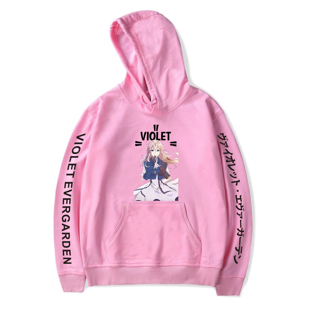 

Violet Evergarden Theater Edition Movie Hooded Sweatshirt Men's Women's Casual Hoody Sweatshirt Fashion Hot Cartoon Fun Pullover