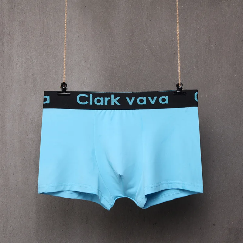 Men's Underwear Breathable Ice Silk Shorts Men's Waist Boxer Briefs Milk Silk Underwear Men's Boxer Briefs