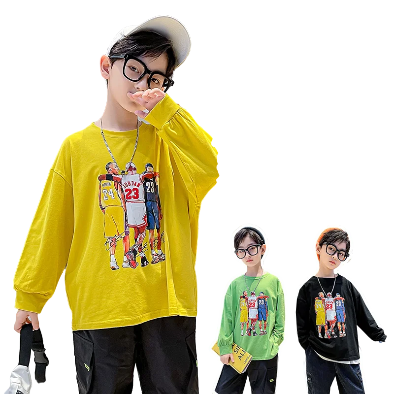 

Детская одежда, свитшот, одежда для подростков, осенняя одежда из чистого хлопка с длинными рукавами 2021, одежда для мальчиков, детская одежд...