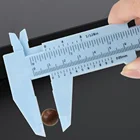 Пластиковый скользящий двойной штангенциркуль 80 мм, линейка, античный микрометр, инструмент для измерения глубины и диаметра, миниатюрная линейка, модель сделай сам