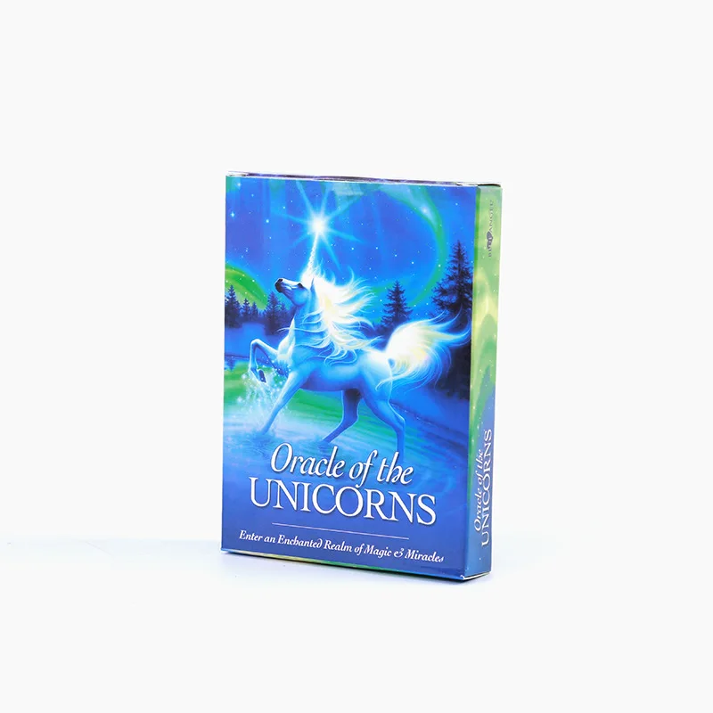

2020 New Full English unicorn oracle cards deck mysterious tarot cards guidance -divination fate board game