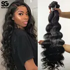 28 30 дюймов Волнистые пряди человеческих волос перуанские волосы плетение пряди натуральные волосы Remy Virgin пряди для наращивания человеческих волос