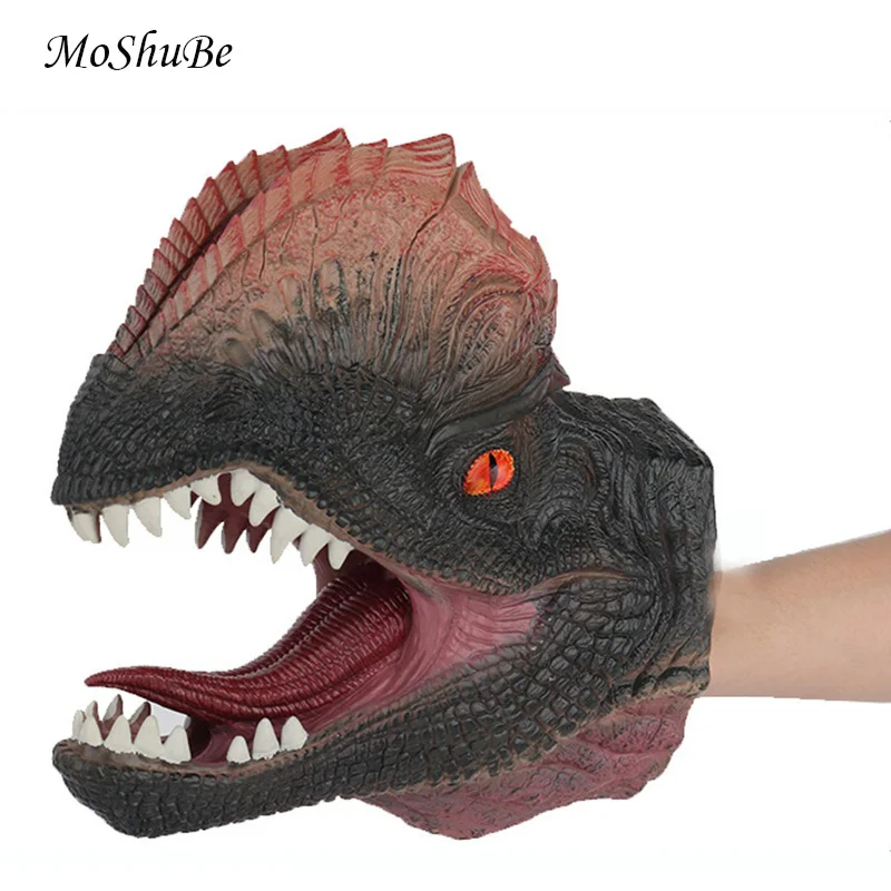 Пластиковые Dinasour Акула ручные марионетки забавная игра для детей моделирование головы животных перчатки дети мальчик подарки
