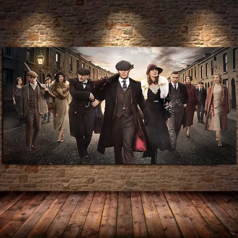 

Peaky Blinders Cillian Murphy TV Show Canvas Painting Posters and Prints Wall Art Picture for Living Room Cuadros Decor Unframed