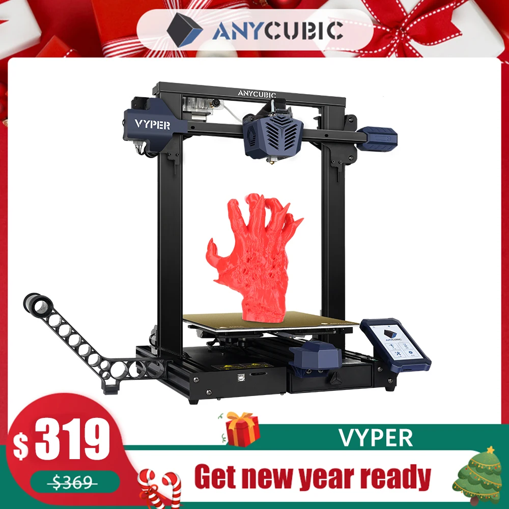 Новинка 2021 3D принтер ANYCUBIC Vyper с автоматическим выравниванием бесшумная печать