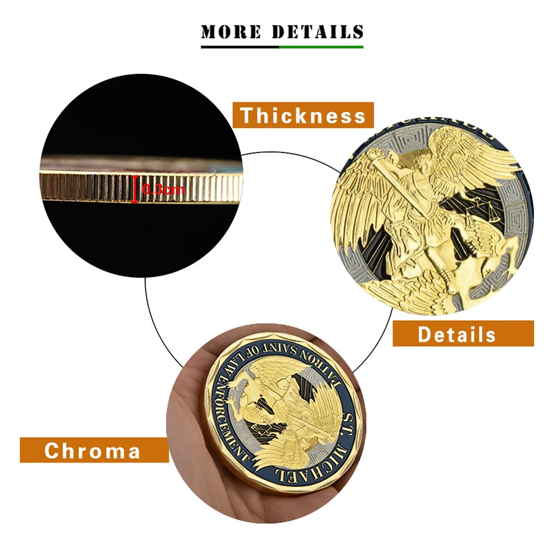 WR St. Майкл полика офисные коллекционные монеты патрон Саин полиция Офисная копия