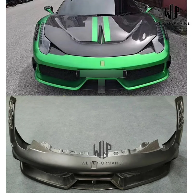 458 комплект кузова автомобиля Frp Неокрашенный передний разветвитель губ задний