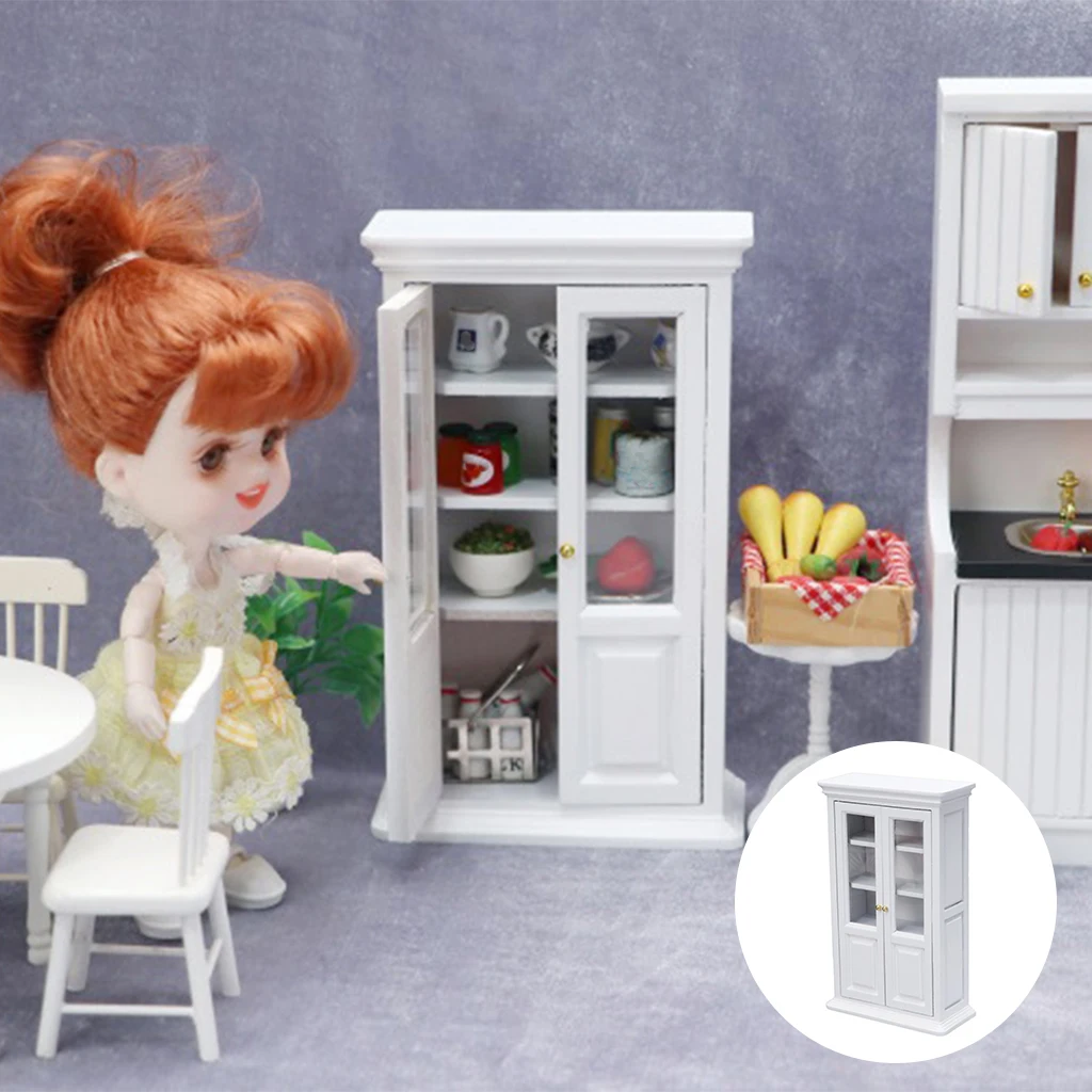 Деревянный стеллаж шкаф кукольный домик мебель для спальни детей игрушки