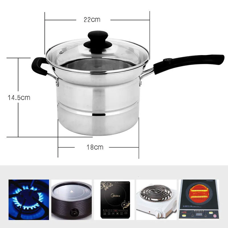 Многофункциональная фритюрница из нержавеющей стали утолщенная лапша горшок