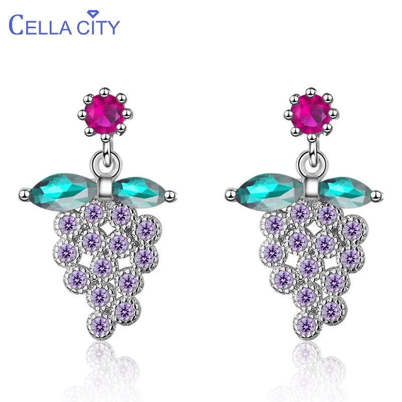 Прозрачность темперамент серебро 925 ювелирные изделия драгоценные камни серьги