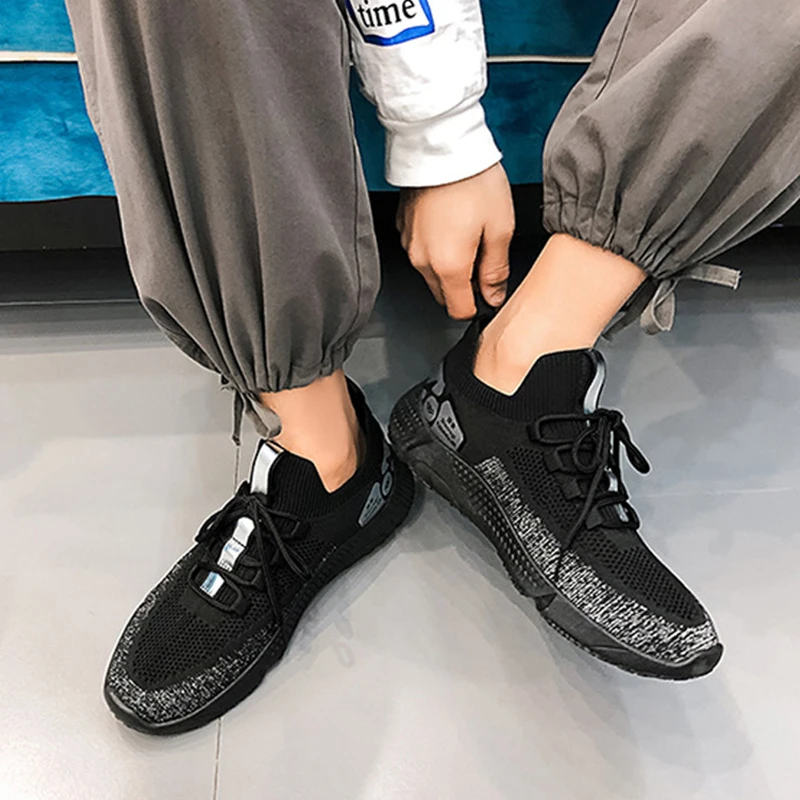 

Stylish Men's Vulcanize Shoes Breathable Sneakers For Men Flat Shoes Male Lightweight Walking Sneakers Male Casual Shoes For Men