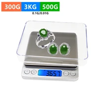 3kg0 1g 500g0 01g digital kitchen scale mini jewelry scales electronic gram with 2pcstray diamond weighting balance 50 off