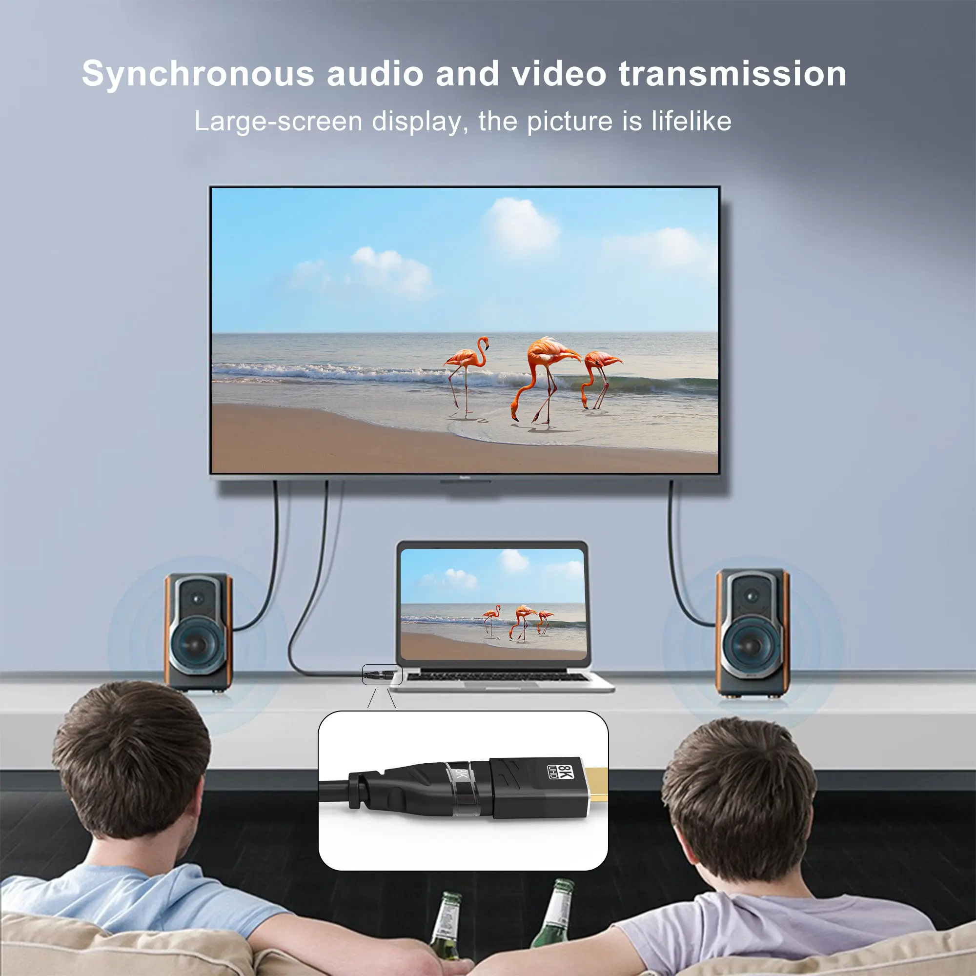 CableDeconn HDMI 2 1 8K @ 60 Гц 4K 120 48 Гбит/с удлинитель преобразователя адаптера коннектор