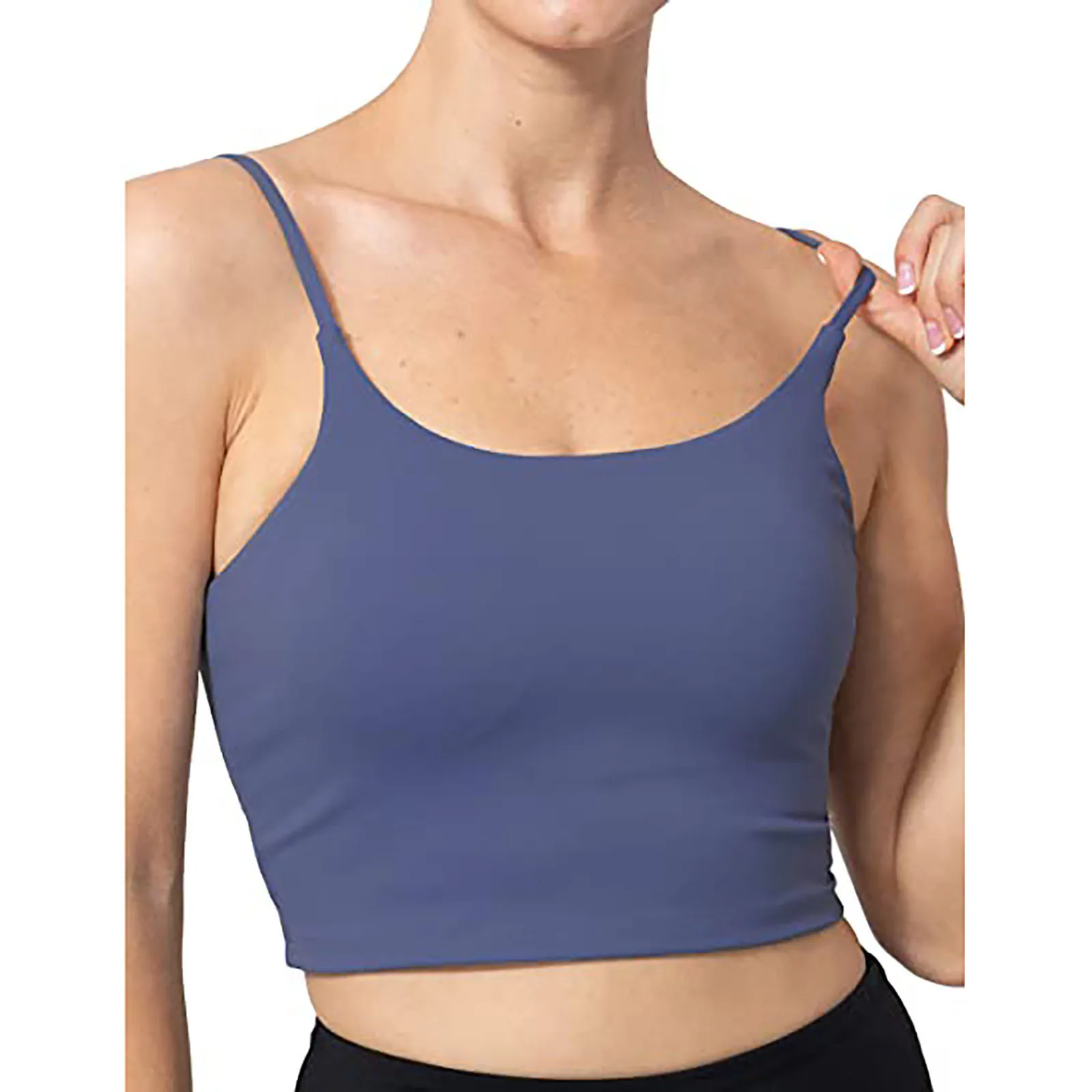 

Women Tank Tops Sleeveless Push Up Vest Ladies Chest Pad Movement Short Vest Camisole Running Loose Vest Sport Bras Top Clothing