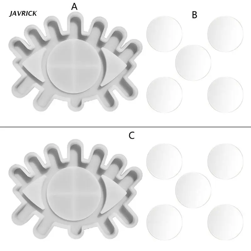 

Big Eye Makeup Mirror Coaster Silicone Mold Mirror Cup Holder Resin Craft Tool