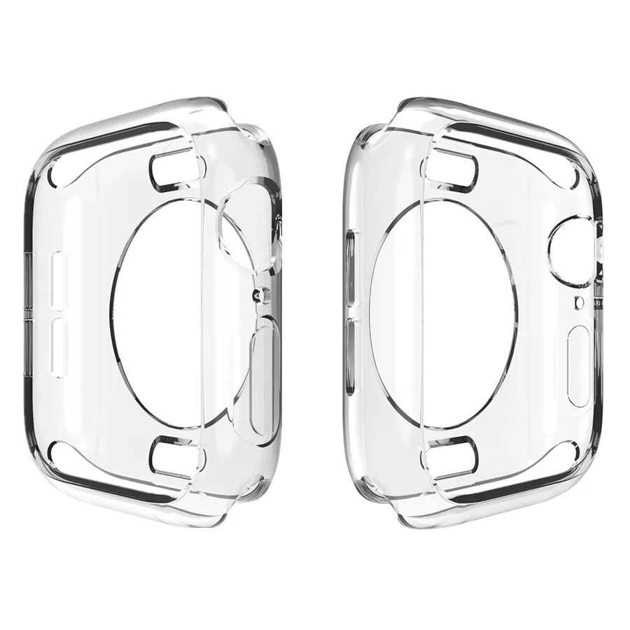 Чехол бампер для Apple Watch 4 Iwatch 40 мм 44 5 силиконовый мягкий ТПУ ультратонкий